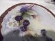 Blackberries Hand Painted On Very Old Plate - Lovely Colors Plates & Chargers photo 3