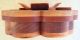 Redwood Handmade Scroll Saw Box With Flower Motif,  Signed By Fred Satggs/. Boxes photo 1