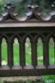 19th C.  Gothic Oak Carved Panel With Tracery Carvings Of Church Origin Other photo 2