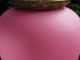 Awesome Large Victorian Pink Satin Glass (consolidated?) Hanging Candle Lamp Lamps photo 7
