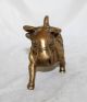 Spanish Antique Statue Sculpture Raging Bull Spain Circa 1930s Metalware photo 5
