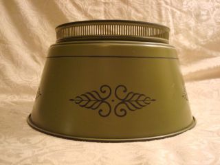Colonial Tole Lamp Shade Metal Green 11 Inch photo