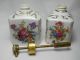 Vintage Porcelain & Brass Floral Atomizers Other photo 7
