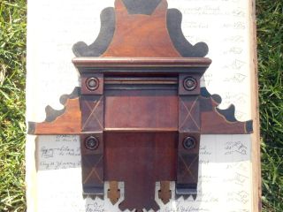 Walnut And Ebony Painted Victorian Carved Cartouche photo