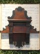 Walnut And Ebony Painted Victorian Carved Cartouche Mirrors photo 1