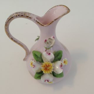 Dainty,  Mini Vase,  Magnolias,  Quality Product Made In Japan,  Floral Antique Vase photo