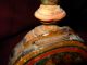 Old Antique Folk Art Painted Hand Made Wood Wine Flask Jug Wooden Other photo 10