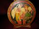 Old Antique Folk Art Painted Hand Made Wood Wine Flask Jug Wooden Other photo 1