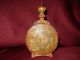 Old Antique Folk Art Painted Hand Made Wood Wine Flask Jug Wooden Other photo 2