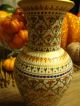 Stunning Hard Paste Porcelain Benjarong Porcelain Vase Jeweled Enameled Nr Vases photo 1
