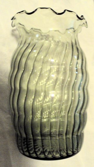 Small Light Green Scalloped Edge Vase photo