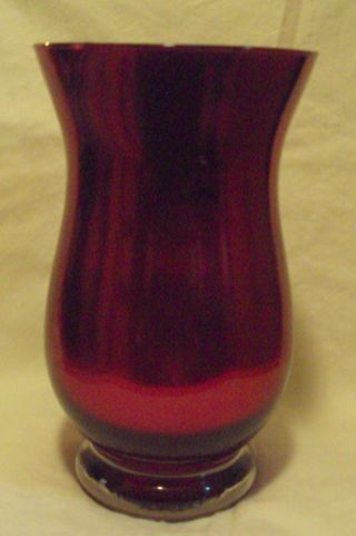 Large Magenta Glass Vase photo