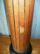 Mid Century Modern Walnut Wood Panel Table Lamp Eames Era Vintage Danish Lamps photo 3