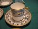 Crown Pattern A16583 Demitasse Cups&saucers Striking Black&white Scroll& Laurel Cups & Saucers photo 1