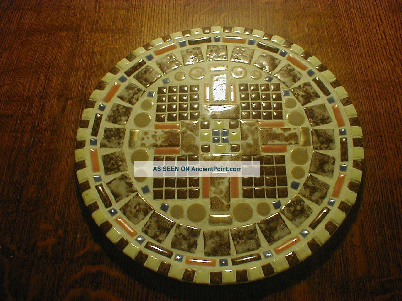 Joliet Illinois Salem Home Antique Hand Made Mosaic Tile Plate Tiles 