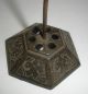 Antique Cast Iron Bill/note/receipt Spike Holder With Etched Design Metalware photo 1