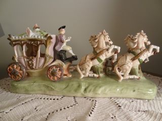 Capodimonte Cinderella Porcelain Carriage photo