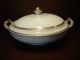 Antique Covered Dish Serving Bowl,  Gold Handles,  Alfred Meakin,  England Bowls photo 1