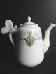 Antiq Russian 19c Tête - à - Tête Porcelain Set Tea For Two Dragonflies By Kuznetsov Teapots & Tea Sets photo 1