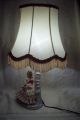 Vintage Dresden Porcelain Lamp Signed Elegant Lady In Lace Rare Germany Lamps photo 7