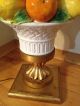 Vtg Retro Ceramic Lemon Orange Lamp 60 ' S Mid Century Modern Figural Fruit Basket Lamps photo 7