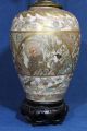 Large 19thc Antique Hand Painted Japanese Royal Satsuma Pottery Vase Lamp Nr Vases photo 2