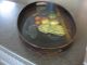 Vintage Bent Wood Oval Tray Hand Painted Fruit Trays photo 3