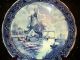 Vintage - Boch Blue & White Delft Windmill Scene Charger Plate Pretty Plates & Chargers photo 3