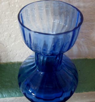 Depression Glass Colbolt Blue Vase Or Shelf Deco photo