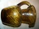 Antique Early American Blown Pitcher Rolled Or Folded Rim Swirl Snapped Pontil Pitchers photo 3
