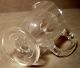 Xnice Vintage Three Ounce Clear Glass Footed Pitcher W/ Panel Sides Hatched Band Pitchers photo 7