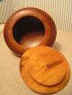 Vintage Treen Woodenware Covered Mahogany Box - Finish Boxes photo 2