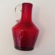 Kanawha Hand Crafted Glassware,  Red Vase,  Vintage Glass Vases photo 1