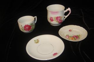 Lovely Antique Cups And Saucers - Free Shippiing photo