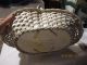 Antique 1930 ' S Harry & David Bear Creek Orchards Hand Woven White Basket - Oregon Other photo 6