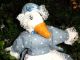 Vintage Ozark ⊰♥⊱ Country Blue Fabric ⊰♥⊱ Stuffed Goose Decoration Pristine Other photo 1