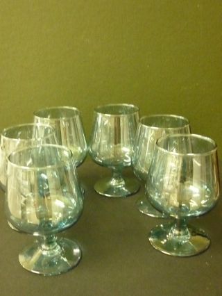 Set Of Six Lovely Wine Glasses photo