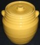 Antique Stoneware Heavy (10 Lbs) Bright Yellow Lidded Jar,  Cookie Jar,  Large Jugs photo 5