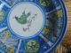 Antique Hand Painted Polychrome Large Continental Faience Charger With Bird Nr Plates & Chargers photo 1