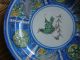 Antique Hand Painted Polychrome Large Continental Faience Charger With Bird Nr Plates & Chargers photo 2