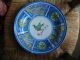 Antique Hand Painted Polychrome Large Continental Faience Charger With Bird Nr Plates & Chargers photo 3
