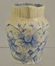 Aesthetic Period Blue Staffordshire Transferware Lily Milk Pitcher Circa 1880 Pitchers photo 1