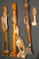 Wood Carviing Figurines Lot - - (signed Simeon Dancing Tribal Women) Carved Figures photo 10