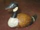 Vintage American Folk Art Wooden Handcrafted Carving Of Duck Carved Figures photo 2