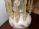 Vintage Crystal Pink Prism Glass Base Lamp Lamps photo 6