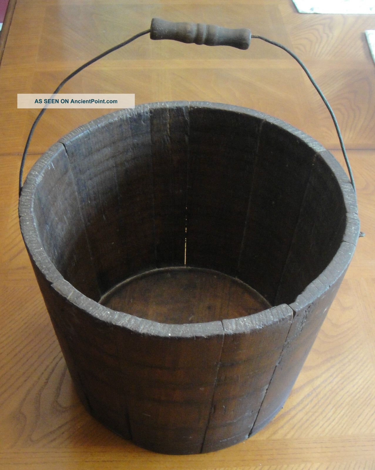 Antique Vintage Wood Bucket Other photo