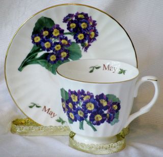 May Royal Patrician Bone China Tea Cup And Saucer England - New - photo
