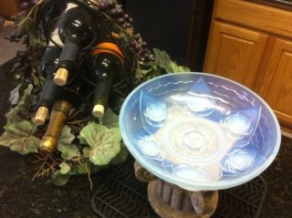 Sabino Rose Plate / Bowl - Antigue Art Deco Glass photo