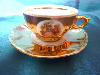 Antique Bavaria Foreign Tea Cup - 22ct Painted photo