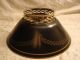 Antique Federal Tole Lamp Shade Metal Tin Black Gold 12 Inch Fits Over Hurricane Toleware photo 1